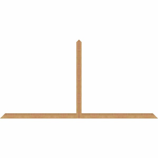 Ekena Millwork Portland Timber Gable Bracket, Western Red Cedar, 108"W x 54"H x 1 1/2"D x 3 1/2"F, 12/12 Pitch GBW108X54X0204POR00SWR - main